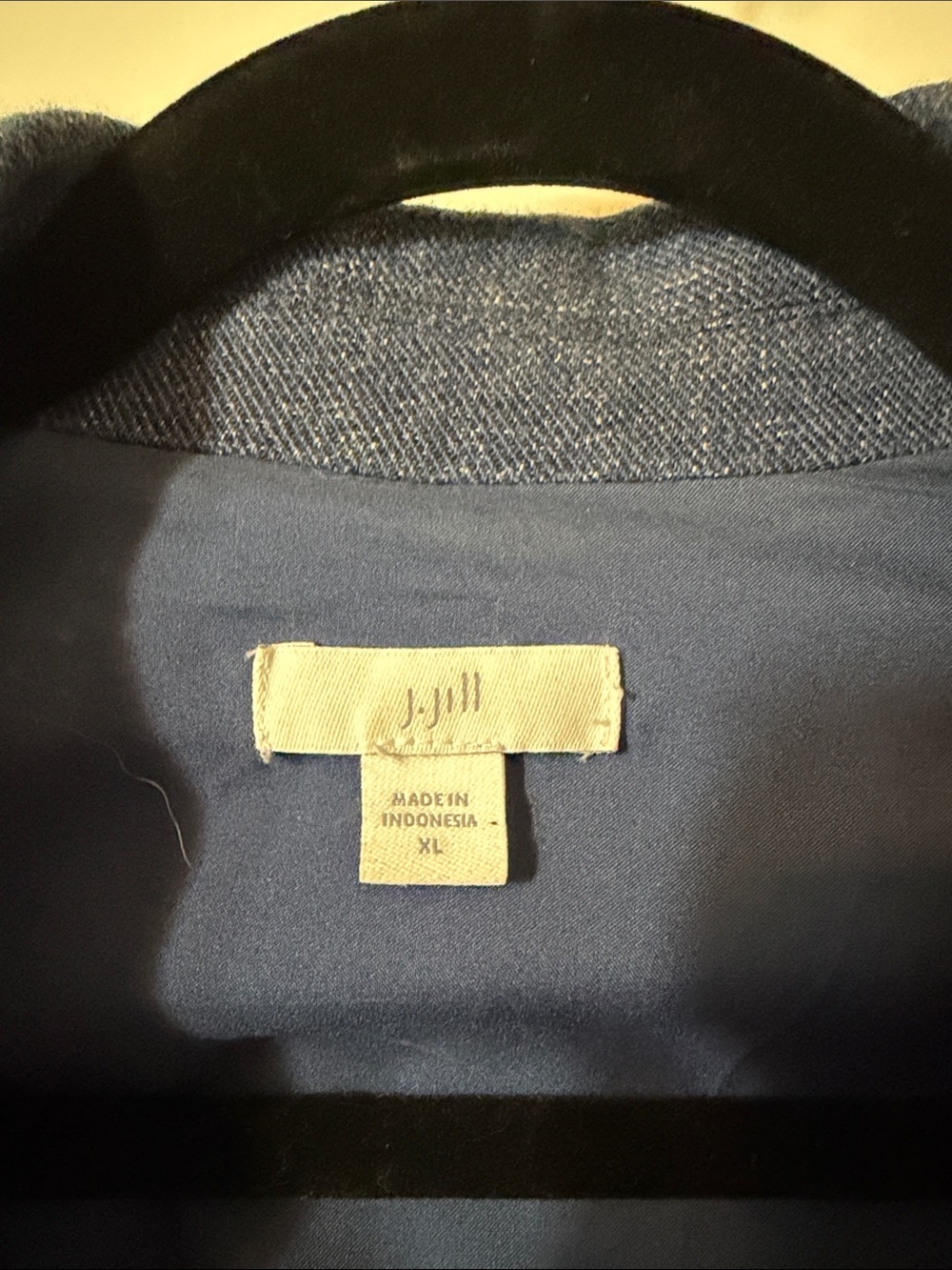 J. Jill Navy Open-Front Relaxed Blazer - Picture 2 of 5